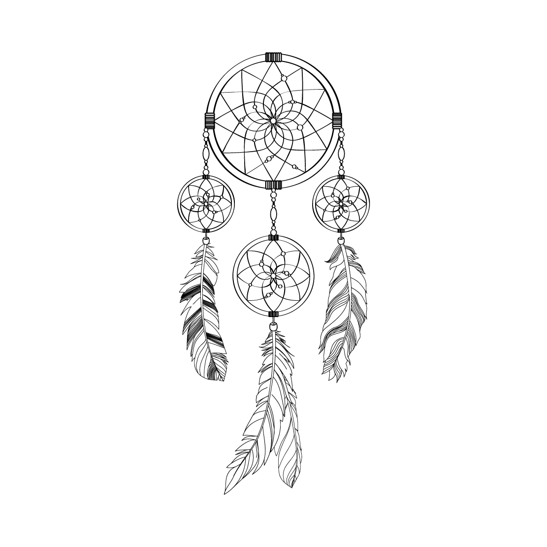 Dreamcatcher Drawing at GetDrawings | Free download