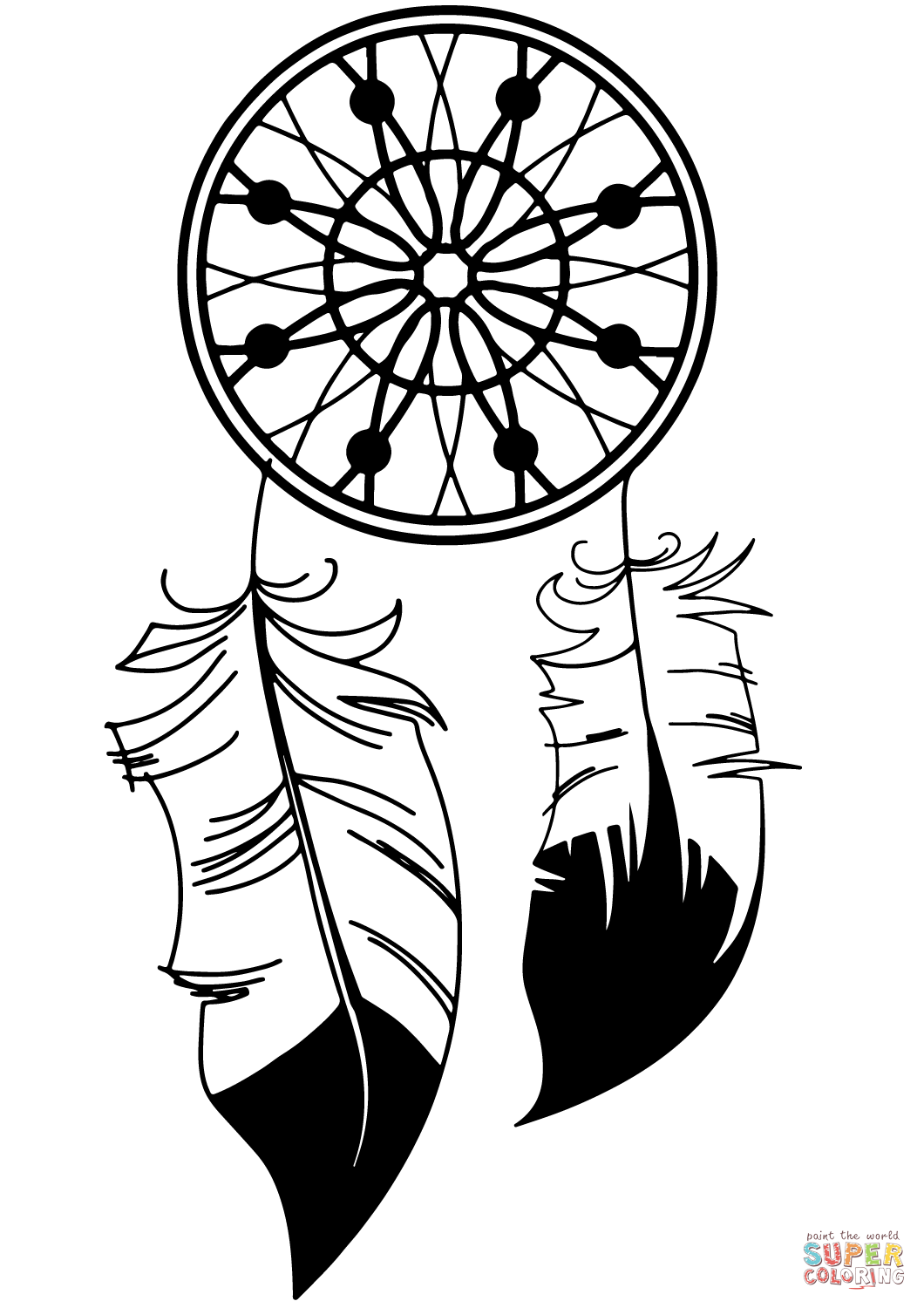 1060x1500 Dream Catcher Coloring Page Free Printable Coloring Pages