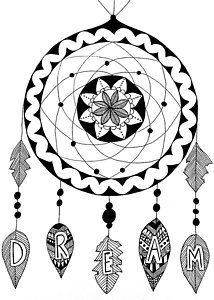 214x300 Dreamcatcher Drawings Fine Art America
