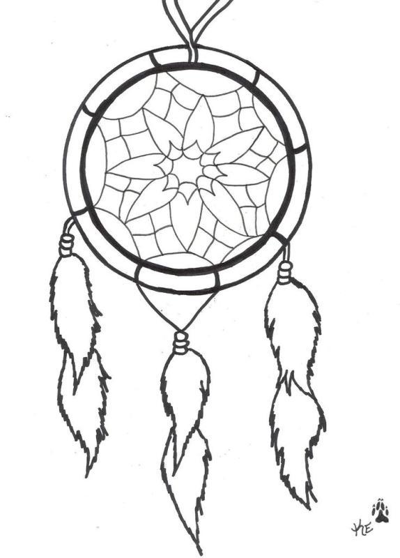 574x800 Dream Catcher Black And White Clipart