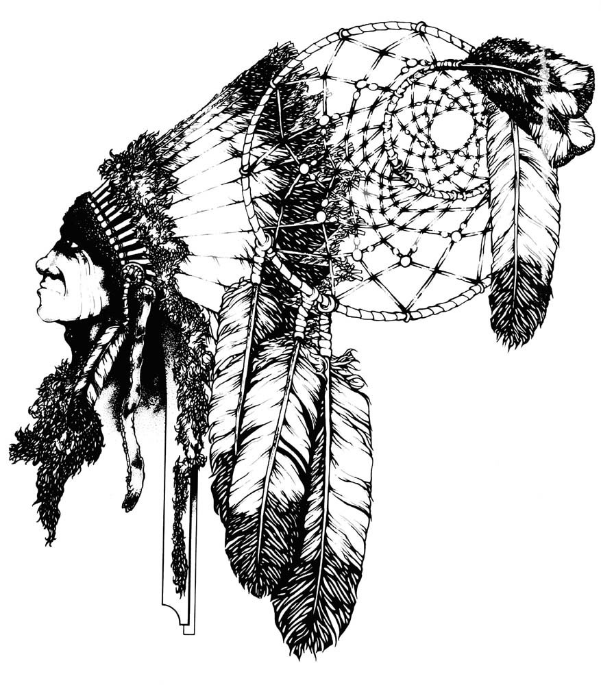 877x1000 Sw Indain Head Dreamcatcher By Rkingart