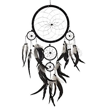 350x350 Dream Catcher ~ Handmade Traditional Black, White