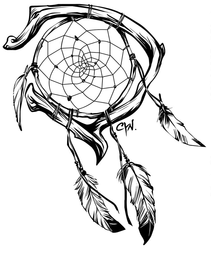 Dreamcatcher Tattoo Drawing at GetDrawings | Free download