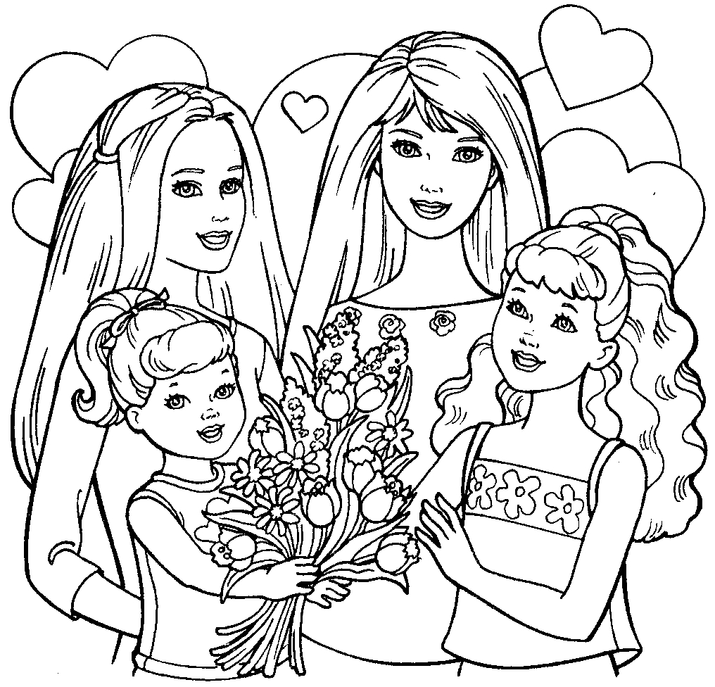 1016x976 Delighted Coloring Pages Barbie Life In The Dream House Images