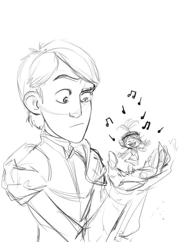 640x828 James Lake Jr. And Poppy Trollhunters Drawing Art