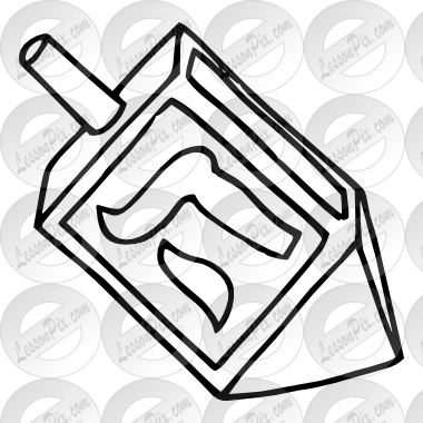 380x380 Dreidel Outline For Classroom Therapy Use