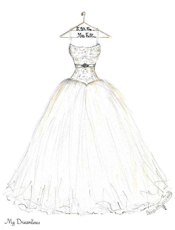 736x968 Wedding Dress Drawing Fashion Design Images