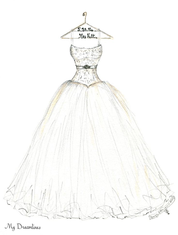 736x968 Wedding Dress Sketch Drawing Design Your Own Dress Sketches