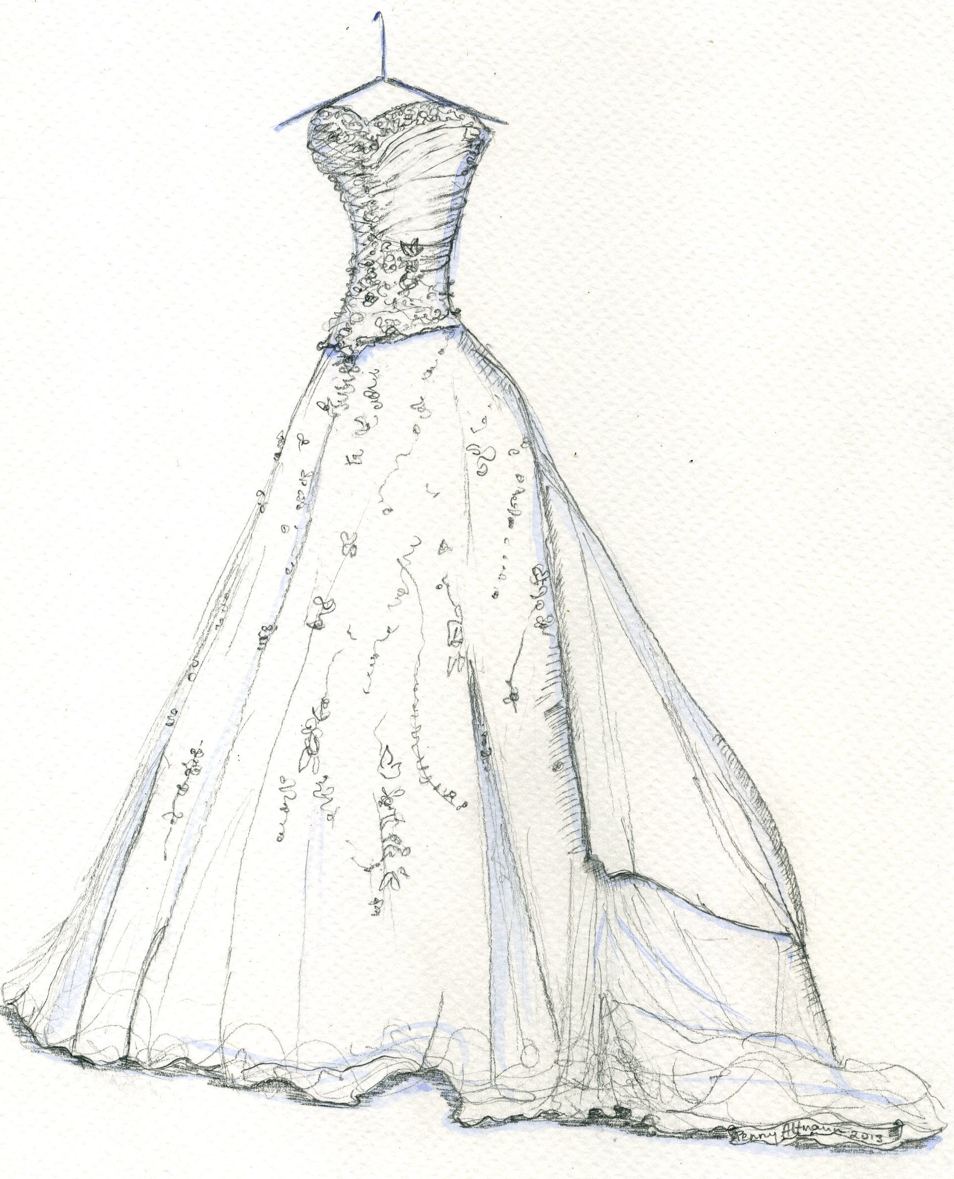1918x2371 How To Draw A Wedding Dress