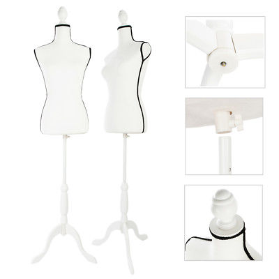 400x400 Beige Female Mannequin Torso Dress Form Clothing Display Black