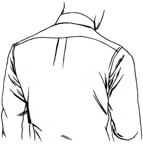 294x300 Dress Shirt Back Pleat Options