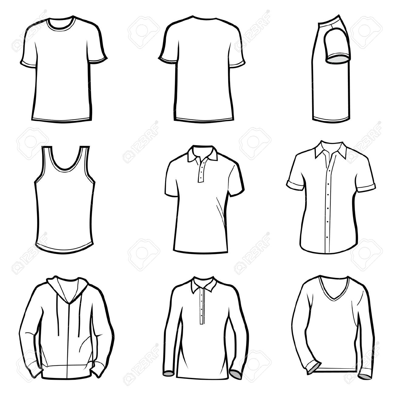 1300x1300 Man Clothes Set Royalty Free Cliparts, Vectors, And Stock