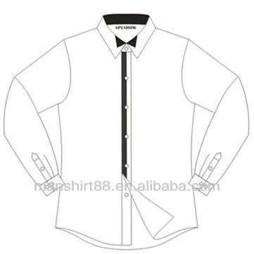 361x361 Manufacture Wing Collar Button Front Slim Fit Casual Dress Shirt
