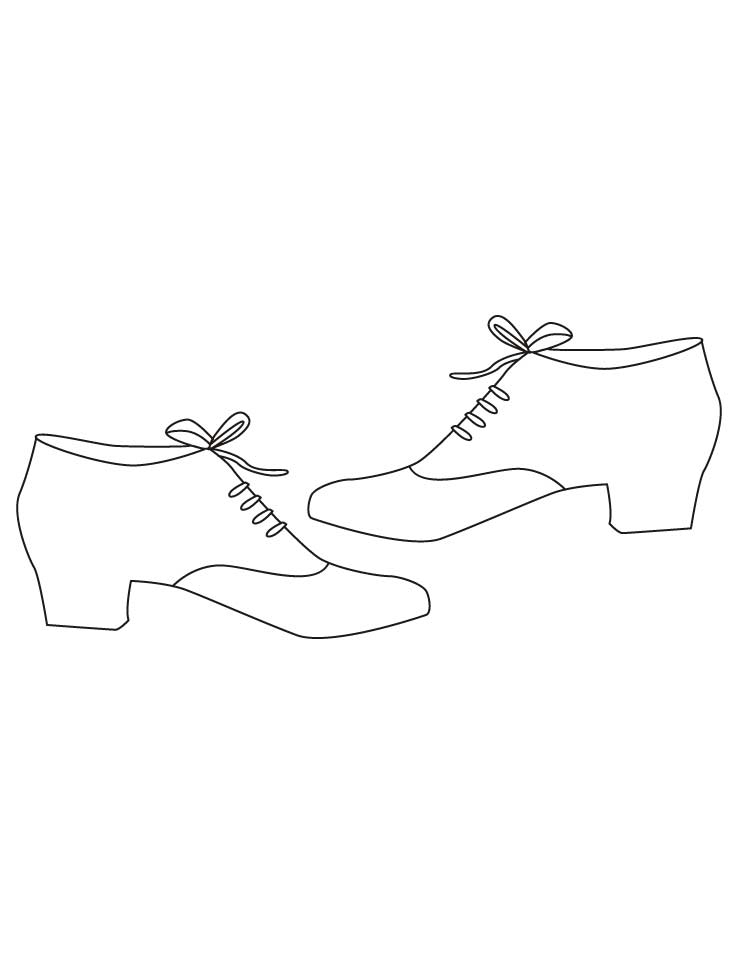 738x954 Dress Shoes Coloring Pages