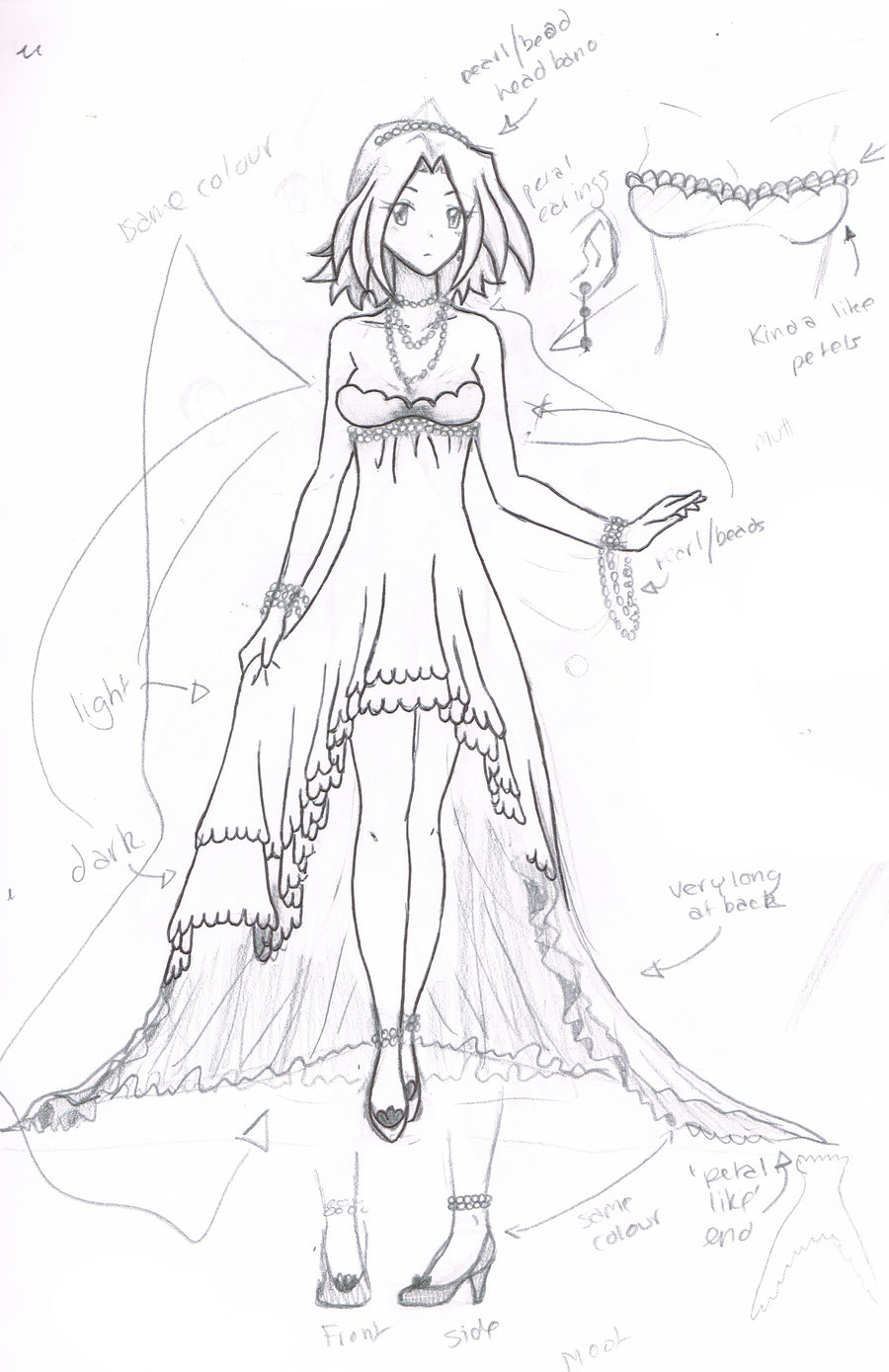 900x1389 Anime Dress Drawing Anime Dress Drawing Best Drawing Anime