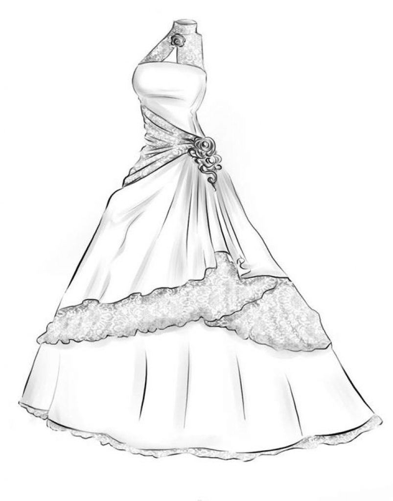 803x1024 Ball Gown Drawing Wedding Dress Google Search Art