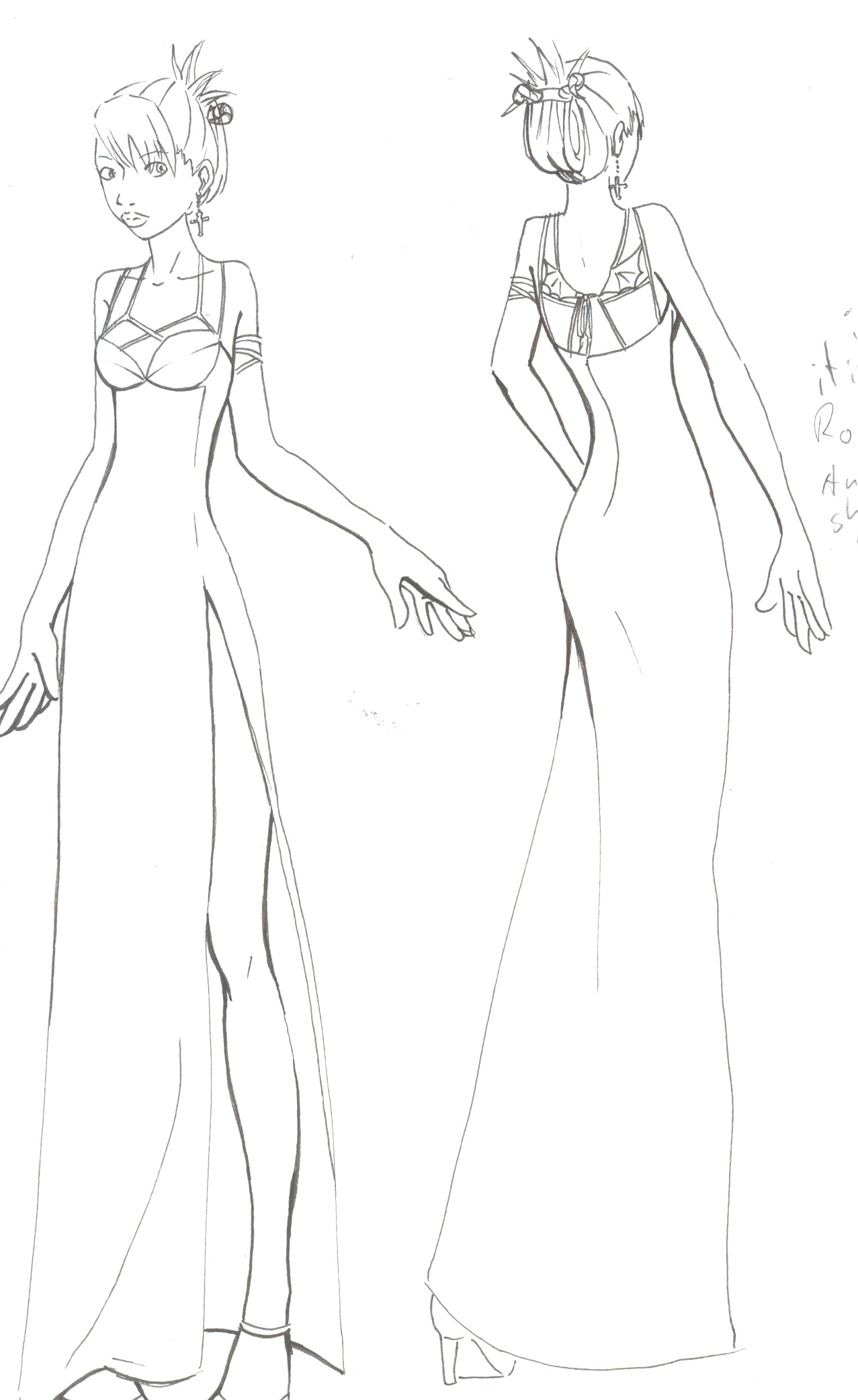 1277x2084 Draw Prom Dress Fashion Dresses