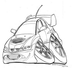 Drift Car Drawing at GetDrawings | Free download