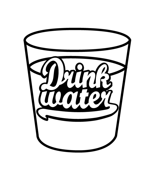 683x762 Drink Water Music