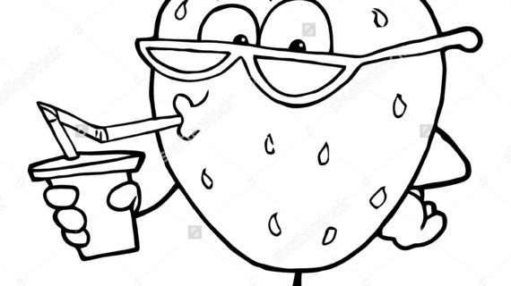 570x320 Outline Drawings Of Cartoon Characters Outline Strawberry Cartoon