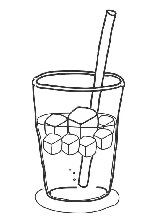 531x750 Coloring Page Icecubes In Drink