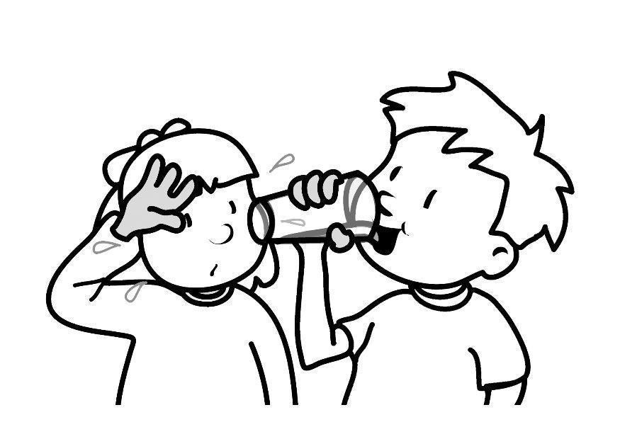 875x620 Coloring Page Drinking