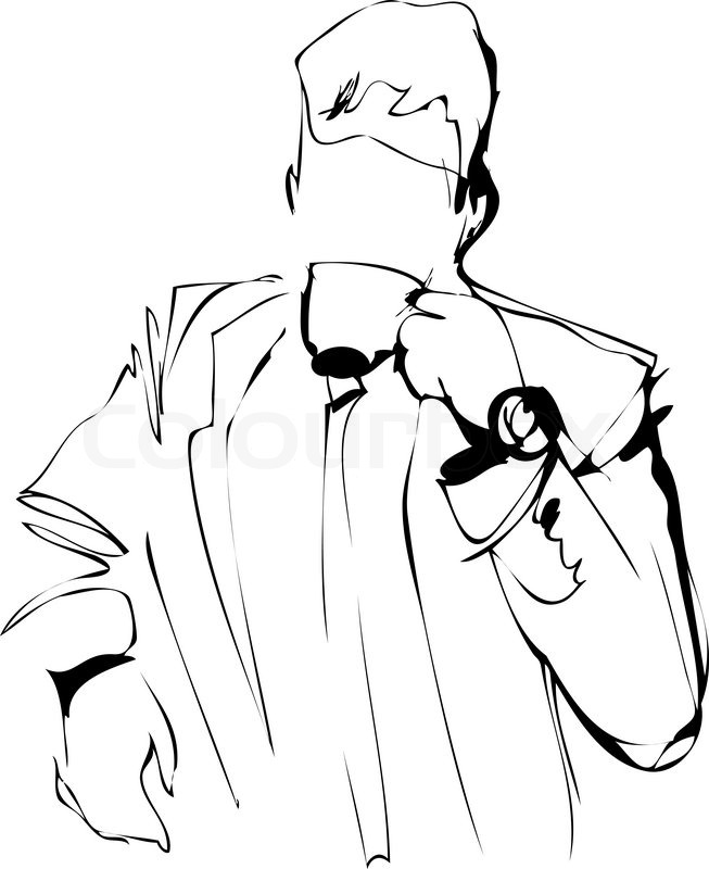 653x800 Man Drinking Coffee Stock Vector Colourbox