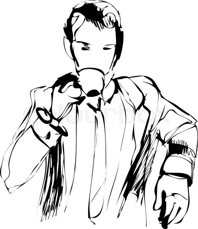 691x800 Man Drinking Morning Tea Stock Vector Colourbox