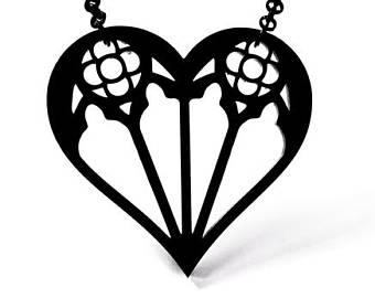 340x270 Gothic Heart Etsy