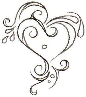 300x338 Heart Tattoos Tattoo Art Gallery