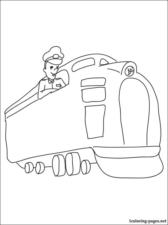 560x750 Engine Driver Coloring Page Coloring Pages