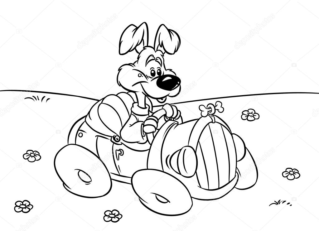 1023x741 Merry Dog Car Driver Illustration Stock Photo Efengai