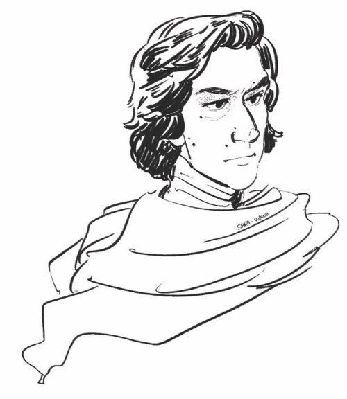 500x576 Adam Driver Is Hard To Draw Tumblr