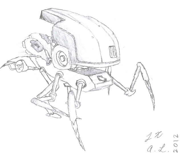 632x544 Insect Drone (Sketch) By Tankfactory