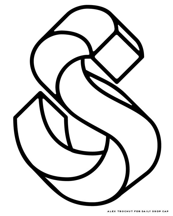 574x719 A Little Alex Trochut On Daily Drop Cap. I Think My Favorite Part