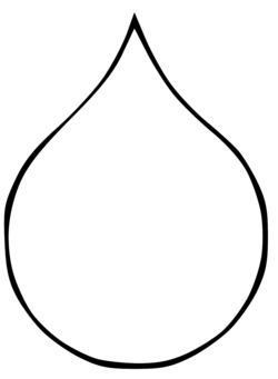 250x341 Water Drop Coloring Pages