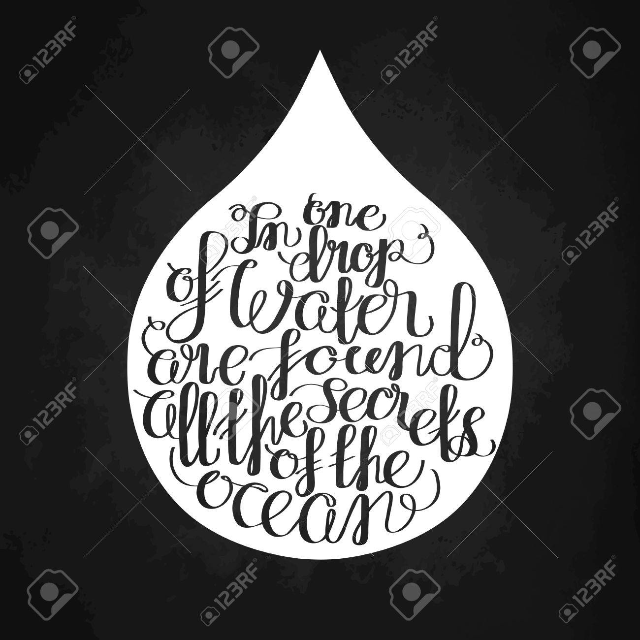 1300x1300 In One Drop Of Water Are Found All The Secrets Of The Ocean
