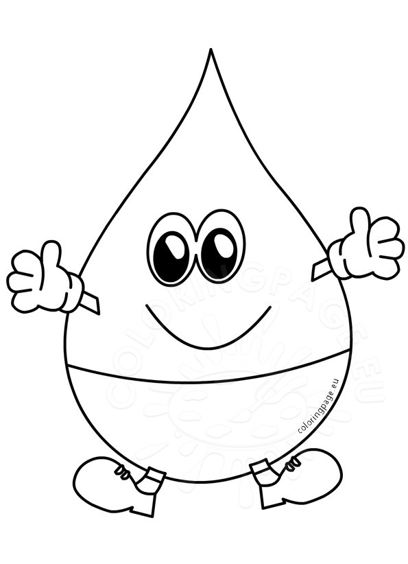 595x822 World Water Day 22 March Coloring Page Water Drop Coloring Page