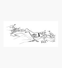 210x230 Drowning Drawing Wall Art Redbubble