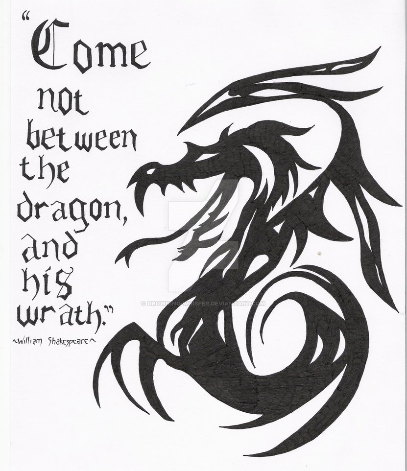 831x962 Tribal Dragon By Drowning Whisper