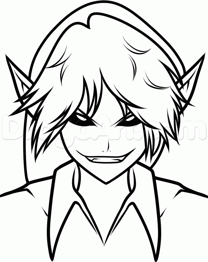 712x897 How To Draw Anime Ben Drowned Step 8 How To Draw