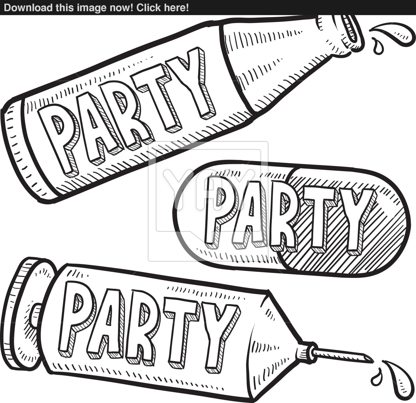 1600x1552 Party Drugs And Alcohol Sketch Vector