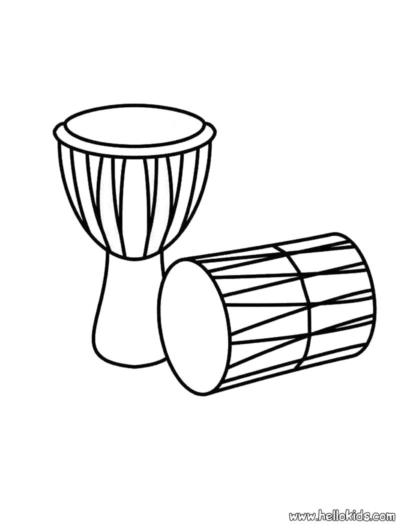 820x1060 Drums Coloring Pages