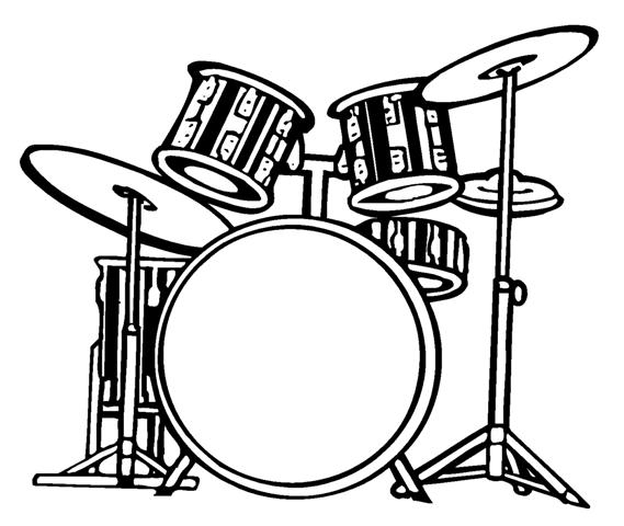 569x480 Drum Set Drawing