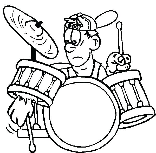600x590 Drum Coloring Pages Click The Drums Coloring Pages To View