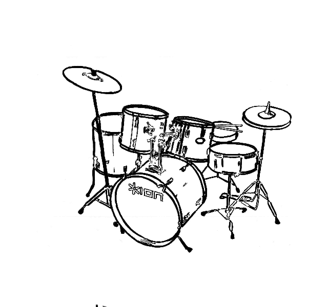 640x600 Drum Kit Clipart Panda