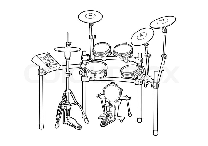 800x560 Drum Kit Stock Vector Colourbox
