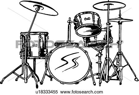450x307 Drawn Instrument Drum Set