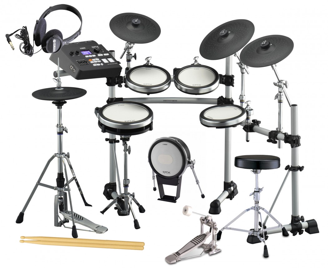1050x857 Dtx790k Electronic Drum Set Bundle