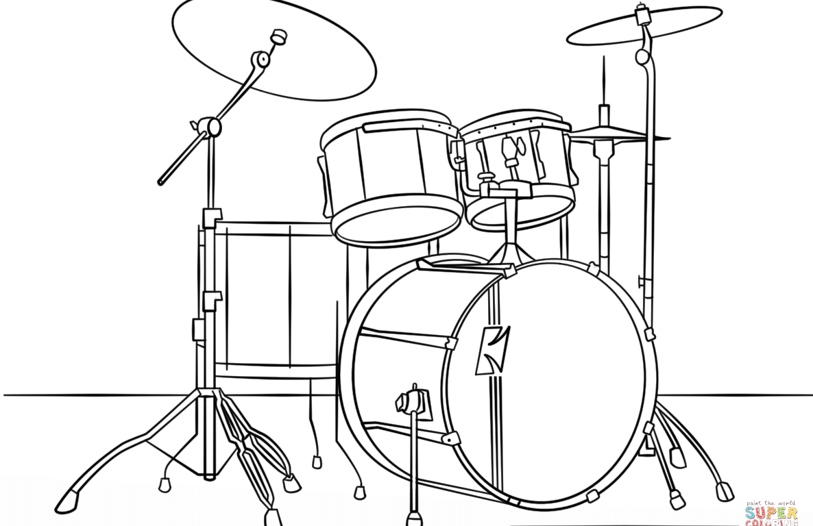 Drum Set Drawing at GetDrawings.com | Free for personal use Drum Set